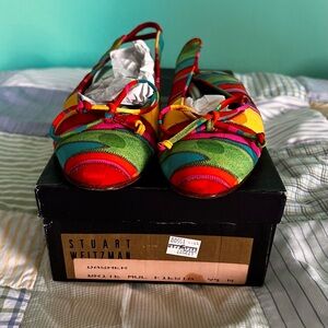 Vintage late 90’s early 2000 pair of Stuart Whitman “dasher bride mules”